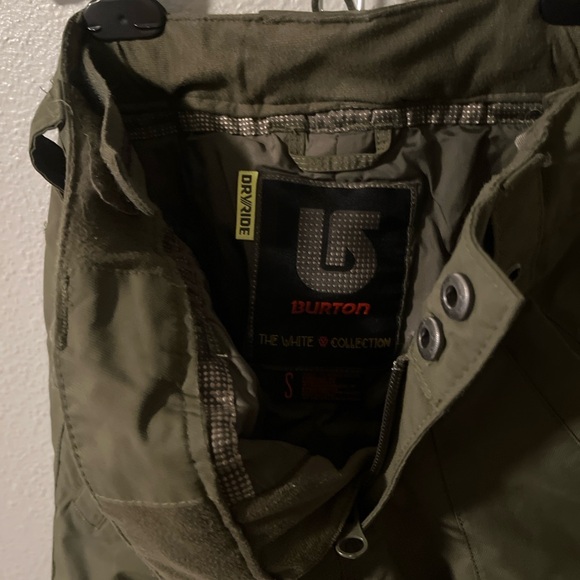 Burton Kids Forest Green Snow Pants size small - Picture 4 of 6